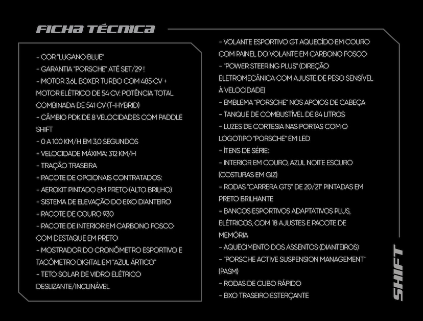 Foto do veículo PORSCHE 718  CAYMAN GT4 4.0 420CV 2023 4.890 KM 980.000,00