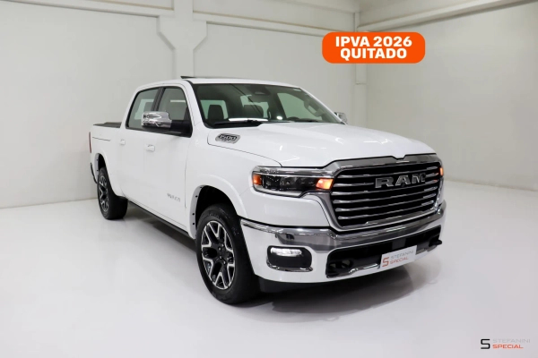 Foto do veículo RAM 1500 3.0 HURRICANE 6 BITURBO GASOLINA LARAMIE CD 4X4 AUTOMÁTICO 2024/2025 27.380 KM R$ 499.790,00